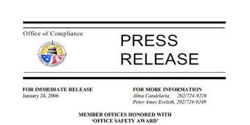 press release member offices honored with office safety award featured image