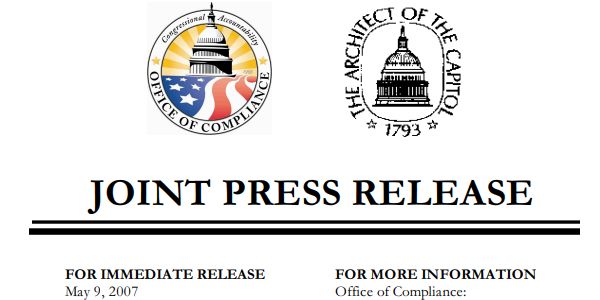 joint press release office of compliance office of the architect of the capitol featured image