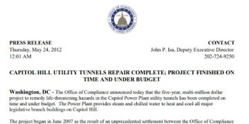 capitol hill utility tunnels repair complete project finished on time and under budget featured image