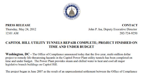 capitol hill utility tunnels repair complete project finished on time and under budget featured image