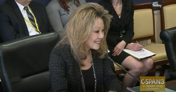 Susan Grundmann testifying on the FY2019 budget