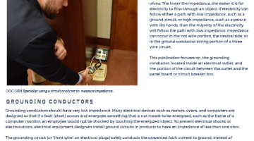 Cover Page Of The Electrical Impedance Hazards PDF