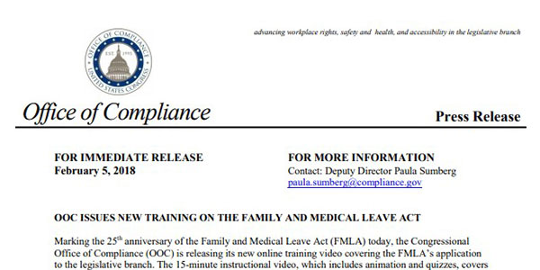 ooc issues new training on the family and medical leave act featured image