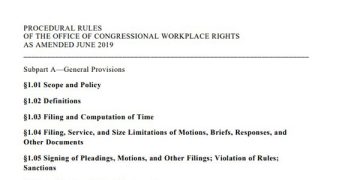 Featured Image of the Procedural Rules of the OCWR as Amended June 2019 - Outline PDF