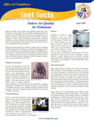 Indoor Air Quality: Air Pollutants first page pdf screenshot