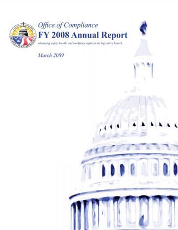 FY 2008 Annual Report first page PDF screenshot