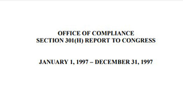 OOC Section 301(H) Report to Congress 1997 featured page