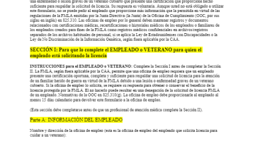 Cover page Formulario G - Certificación de Lesión o Enfermedad Graves de un Veterano para la Licencia Destinada al Cuidado de un Militar pdf