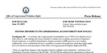 Featured Image of the Historic reforms to the Congressional Accountability Act in place (June 2019) PDF