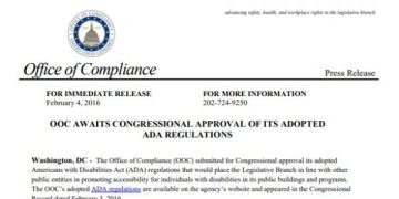 Featured Image of the OOC Awaits Congressional Approval of its Adopted ADA Regulations pdf