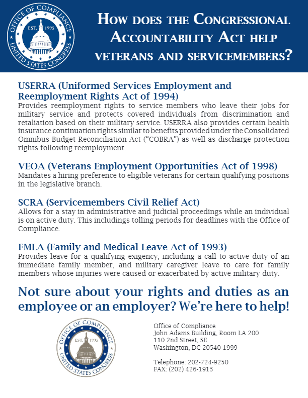 How Does the CAA Help Veterans and Servicemembers